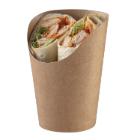 Cup tortilla wrap 73x90x118mm brown kraft 230G + 18G inside product photo