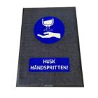 Floor mat with logo Husk h&aring;ndspritten! 90x150cm product photo