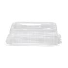 Salad cup CaterSource clear rPET 750ml 97x165x55 mm with hinged lid product photo