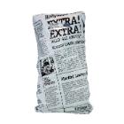 50% rec. LDPE carrier bag on block Old News 245x390+30mm 31mic product photo