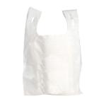 T-shirt carrier bag on block white 50% rec. LDPE 300/90x515mm 31mic product photo