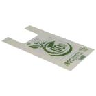 Carrierbag T-shirt 20l white 250/80x500mm 31 micron compostable industrial product photo