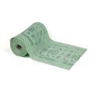 Compostable bag 340x420mm 13 mic. w/cardboard core product photo