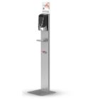 Gulvstander SCJP s&oslash;lv m/topskilt til dispenser product photo
