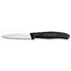 Kniv gr&oslash;ntsags m/b&oslash;lgesk&aelig;r 8cm sort product photo