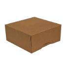 Kage&aelig;ske brun/hvid 250x250x120mm Q-lock uden coating indvendig product photo