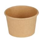 Dressing b&aelig;ger rund brun 60ml/2oz &Oslash;62x40mm kraft pap m/PE indvendig product photo