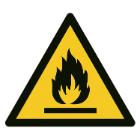 Label A353 Brandfarlige stoffer 100mm vinyl product photo