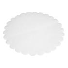 Fadpapir rund hvid &Oslash;180mm pr&aelig;get product photo