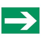 Safety sign arrow to the right product photo
