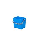 Lille bl&aring; spand 6 ltr t/reng&oslash;ringsvogn product photo