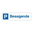Skilt P Bes&oslash;gende (uden pil) Alu-sandwichplade 120x500mm product photo