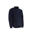 Fiber fur ELKA navy w/zipper 2 pockets rib in sleeves 100% polyester 280g/m XL product photo