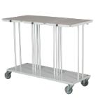 Garbagerack trippel White B1100xD560xH860mm w/ lid for 3x110 Ltr bag product photo