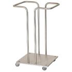 Garbagerack w/out lid Stainless steel W375xD500xH795mm for 110 ltr bag product photo