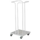 Garbagerack w/out lid white W365xD365xH860mm for 60 ltr bag product photo