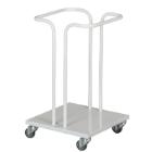 Affaldsstativ uden l&aring;g hvid B365xD365xH600mm t/ 40 ltr s&aelig;k product photo