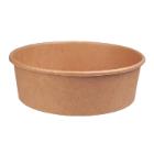 Salad bowl CaterSource round brown kraft w/PE 500ml &Oslash;150x45mm product photo