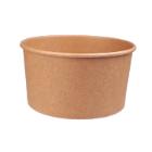 Salatsk&aring;l CaterSource rund brun kraft m/PE 1000ml &Oslash;150x78mm product photo