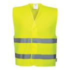 Sikkerhedsvest Gul Portwest hi-vis EN ISO 20471 100% polyester Str L/XL product photo