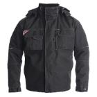 FE Combat pilot jacket black Oxford polyester/PU size 2XL product photo