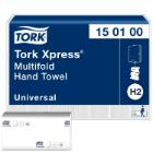Hand towel sheet Tork Xpress Multifold H2 white 25.5x19.6cm 1 ply product photo