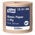 Aft&oslash;rringsrulle Tork Basic W1 brun 1000mx330mm 1 lag product photo