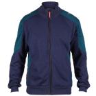 Sweat Cardigan FE Galaxy Blue Ink/Dark Petrol poly/bom med lommer/lynl&aring;s str XL product photo