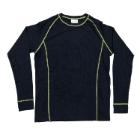 Termoundertr&oslash;je KeepWarm Rund hals l/&aelig; sort med gule s&oslash;mme 3funkt str 4XL/5XL product photo