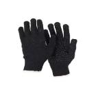 Handske BlueStar Sort strik polyester/bomuld med dotter str XL/10 product photo