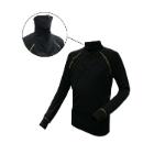 Termoundertr&oslash;je KeepWarm H&oslash;j hals l/&aelig; sort med lynl&aring;s/gule s&oslash;mme 3-funkt L/XL product photo