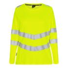 T-shirt FE Safety l/&aelig; Ladies Gul bomuld/polyester EN-ISO20471 str XL product photo