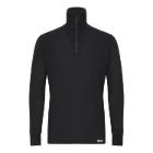 Termoundertr&oslash;je H&oslash;jhals L/&AElig; Sort 65% polyester/35% bomuld med lynl&aring;s str XL product photo