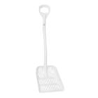 Skovl Vikan 56035 Hvid med dr&aelig;nhuller/kort skaft product photo