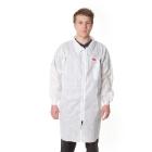 Visitor Coat 3M 4400 white nonwoven w/zip closing size L product photo
