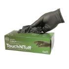 Handske TouchNTuff 93-250 Gr&aring; nitril 0.12mm pudderfri str 5.5 product photo
