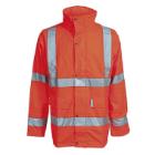 Rain jacket ELKA Dry Zone visible Orange PU/polyester 170gr size L product photo