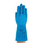 Handske Astroflex/AlphaTec&reg;87-029 Bl&aring; latex 1.25mm med s&oslash;ml&oslash;st for str 9 product photo