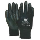 Handske Keep Safe Sort/Gul PU med ribkant halvdyp F&oslash;rpris: kr. 109.50 str 8 product photo