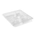 Selection platter clear rPET 250x250x33mm Tapas 5-comp product photo
