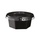 Dressing cup Catersource 50ml &Oslash;68xH31mm RPET black hexagonal product photo