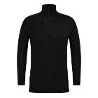 Thermo t-shirt FE w.high neck/zipper black merinowool 52% polyester 48% 200g 6XL product photo