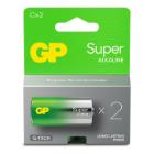 Batteri Alkaline C GP Super 14A/LR14 2 pak product photo