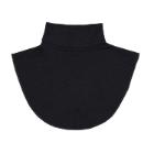 Halsvarmer sort rib superwash 100% merino uld str. L-XL product photo
