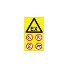 Skilt 401615P ATEX Kombiskilt 170x297 plast product photo