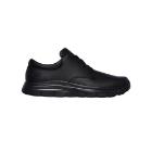 Jobsko Skechers Fourche sort l&aelig;der med sn&oslash;rreb&aring;nd OB FO SRC str 45 product photo