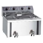 Electric fryer 2 bowl 12ltr.+12ltr. S.75x66x31 9+9kW 400V 2x16AmP product photo