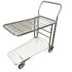 Warehouse trolley 890x500x980mm with 2 shelfes and wheels product photo