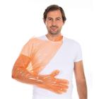 Engangshandske l&aelig;ngde 120cm orange PE one size product photo