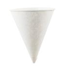 Cone cup white 100% paper 118ml / 4oz &Oslash;68mm x H90mm platic free product photo